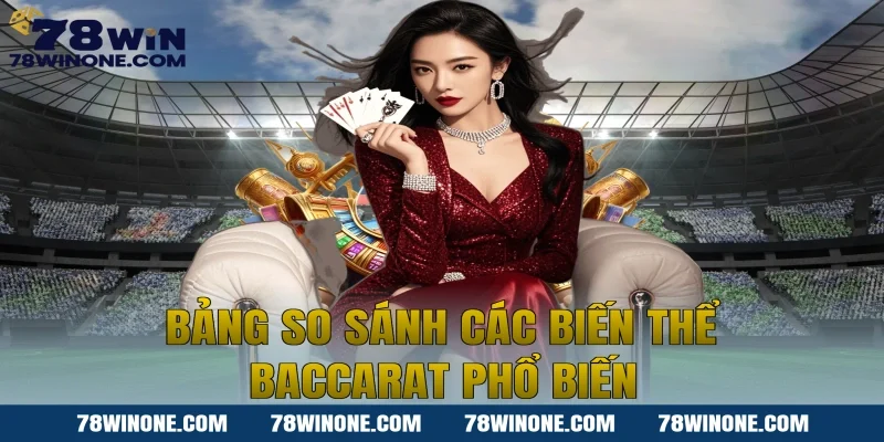 Bảng so sánh các biến thể Baccarat phổ biến