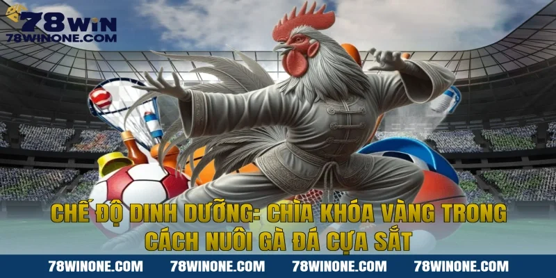 Chế độ dinh dưỡng: Chìa khóa vàng trong cách nuôi gà đá cựa sắt