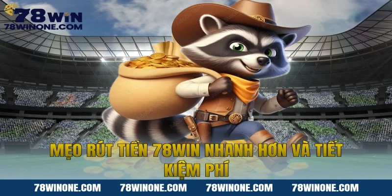 Mẹo rút tiền 78WIN nhanh hơn và tiết kiệm phí